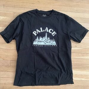 Palace Black Tee with Cityscape Graphic